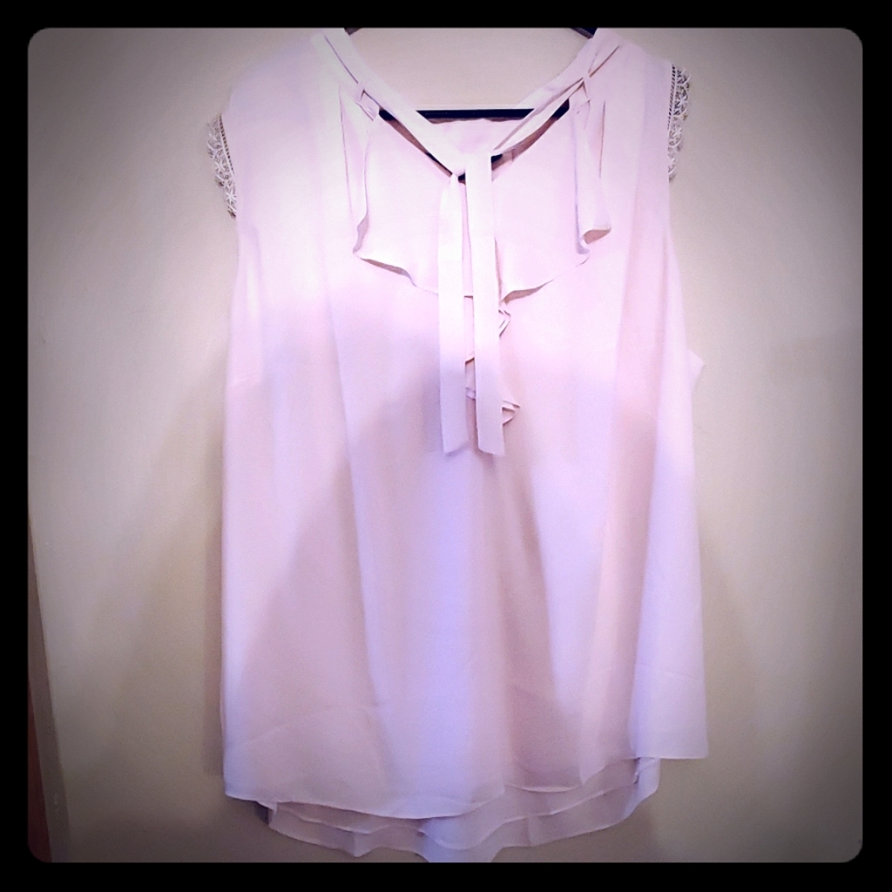 Light Pink White House Black Market Shell / Blouse
